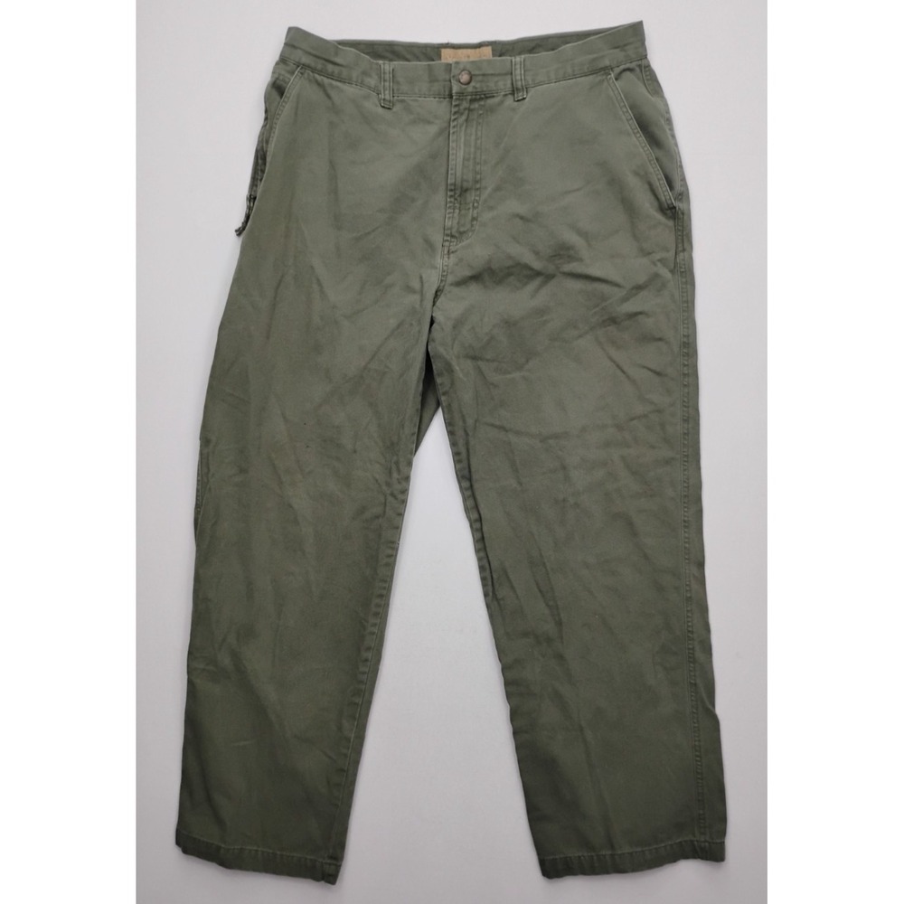 Duck Head Canvas Pants Mens 36x30 Moss Green Expedition Chino